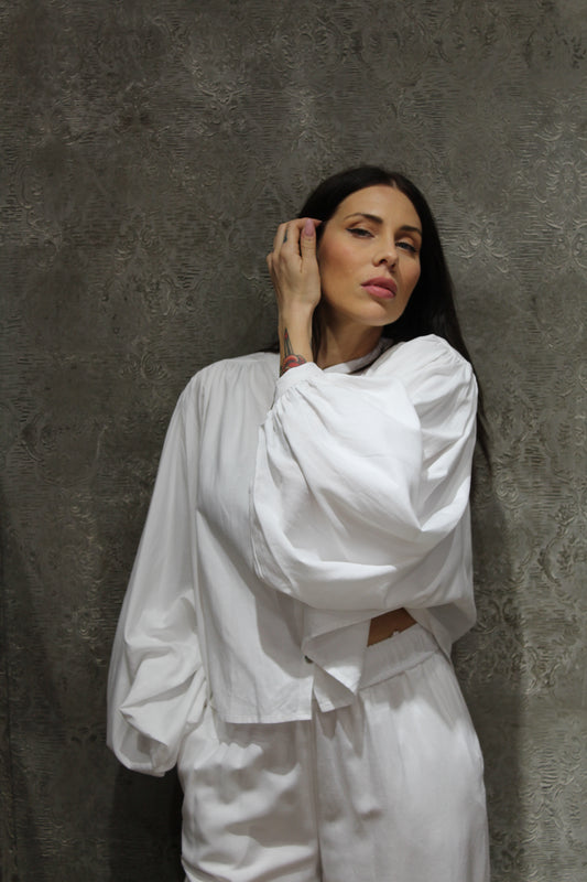 CAMICIA MANICHE A PALLONCINO